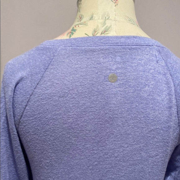 Zella Purple 3/4 Sleeve Tie Front Blouse - Picture 8 of 10